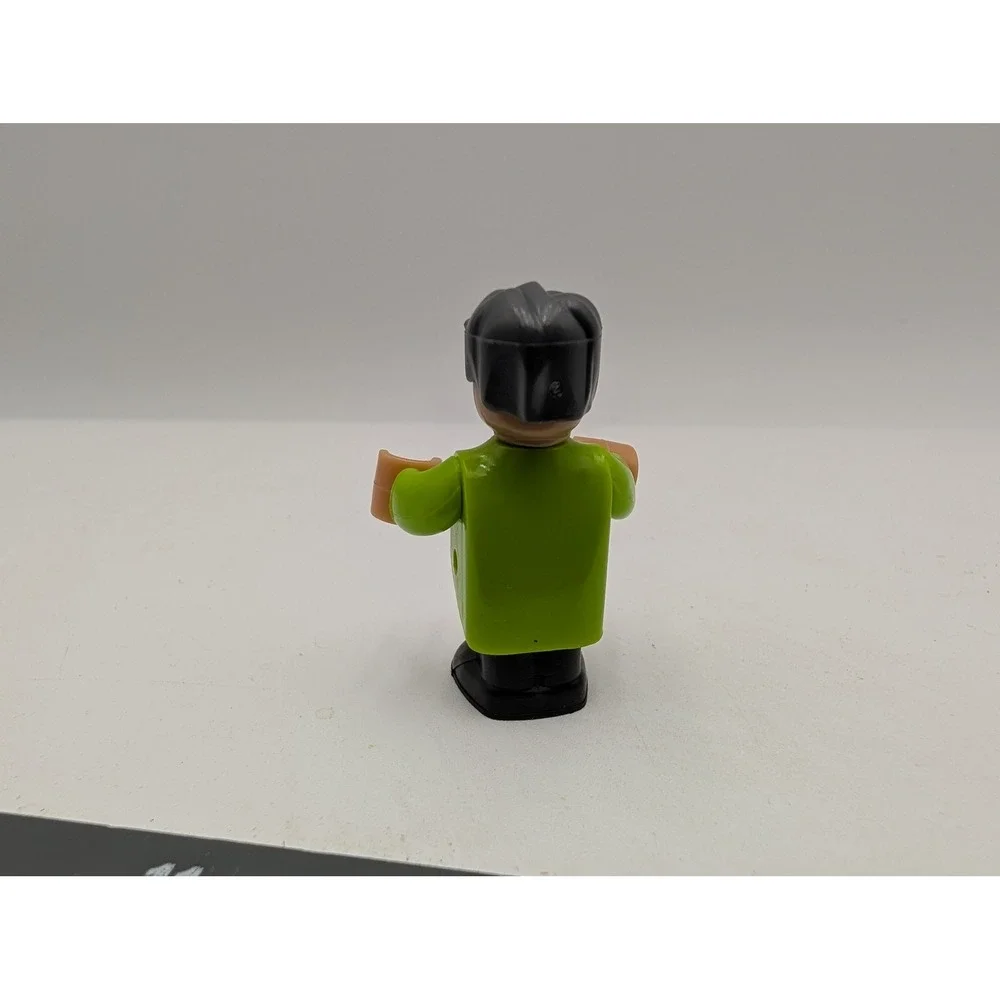 Man Figure Lime Green Shirt Black Pants Stubble Action 1.75 in